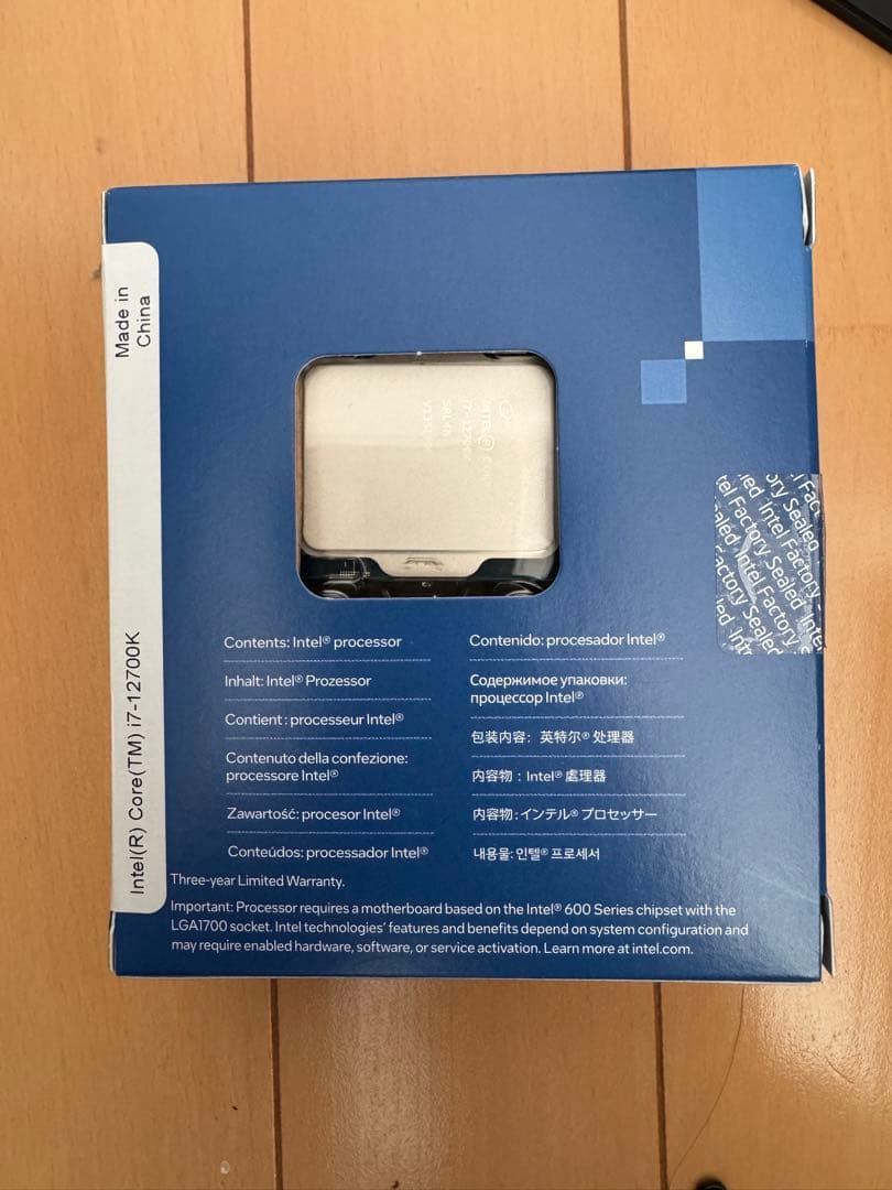 【intel】 Core i7-12700K 12世代 CPU