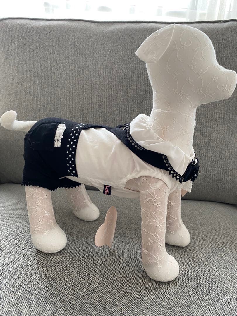 新品 華集LULU doll ヘッドリュクスバーディ 水玉蝶タイ ケアお洋服