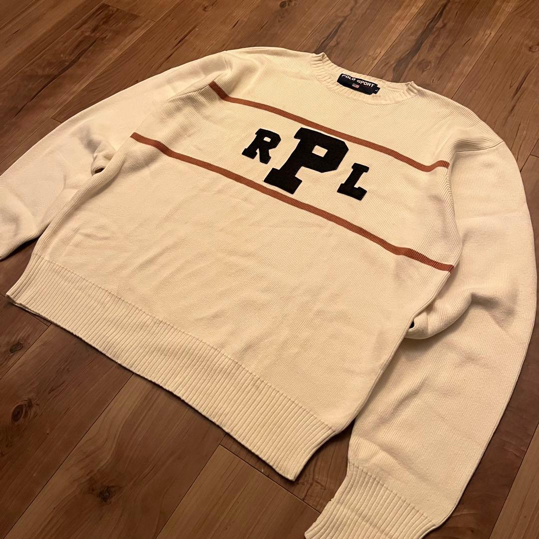 Polo Sport RPLロゴ ニットセーター ラルフローレンビンテージ