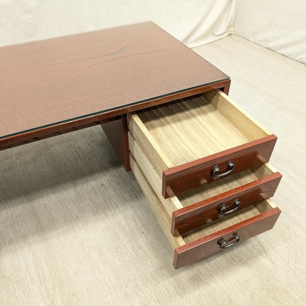 美品　文机　書院机　座敷机　帳場机　片袖　簿記机　書斎机　作業台　和家具　座敷