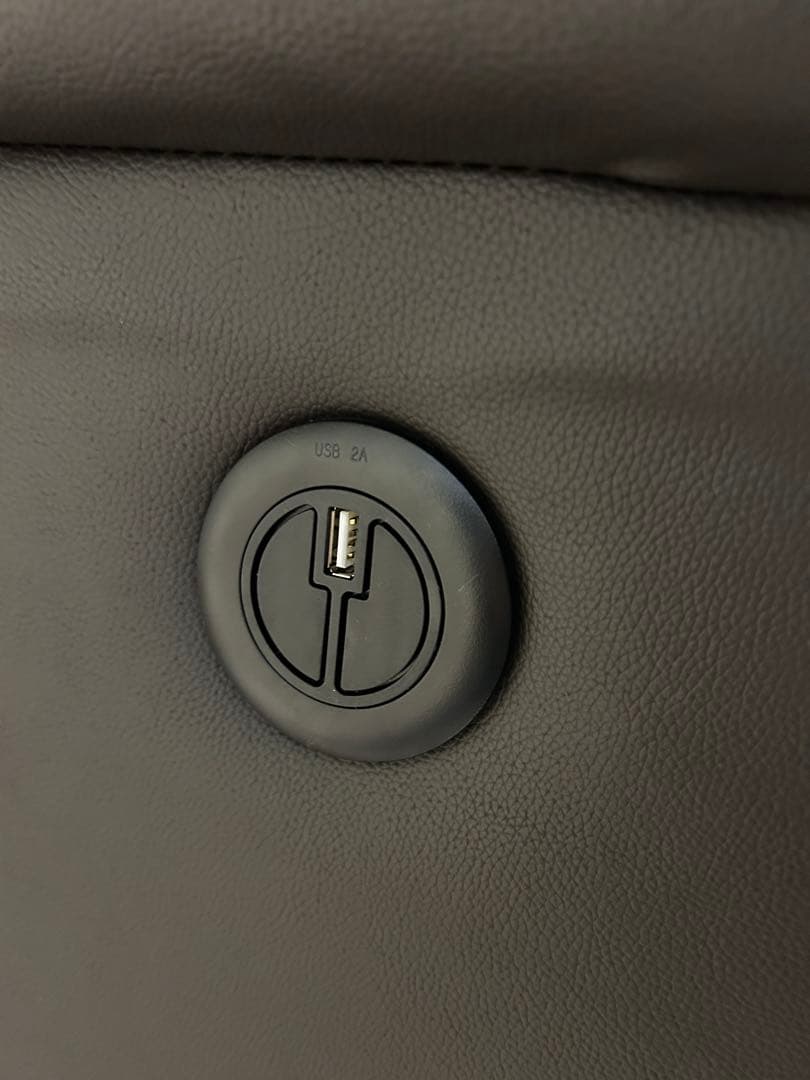 ニトリ　2人掛け　電動リクライニングソファ　Nビリーバ2革DBR ダークブラウン