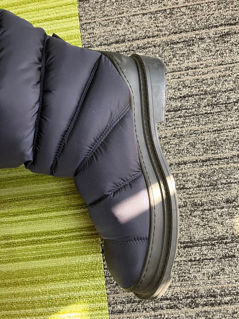 シャネル ブラック スノーブーツ ココマーク 希少　ネイビー　37