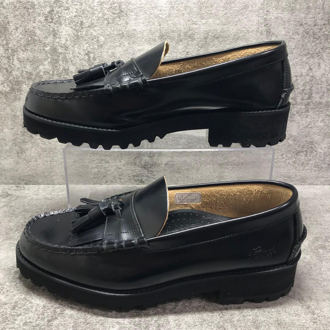 【美品】The Kenford タンクソール キルトタッセル ローファー 黒