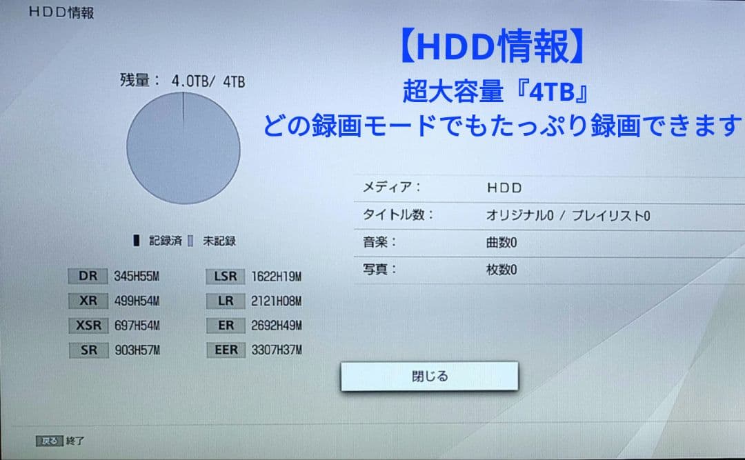 極上美品！4TB！3録！4K UltraHD対応！SONY BDZ-FT1000