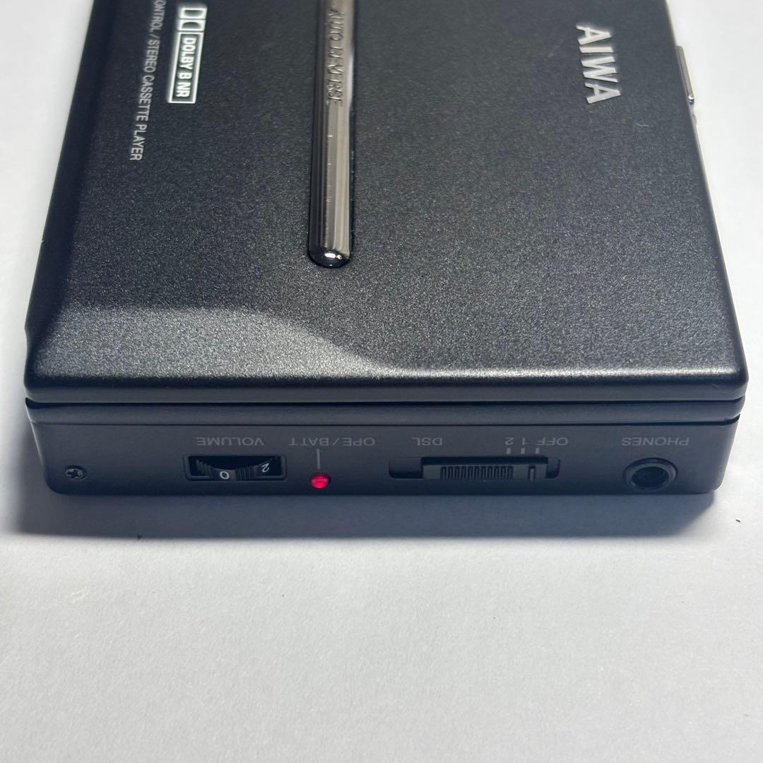 【ジャンク・通電〇】 aiwa ポータブルカセットプレーヤー HS-PL55
