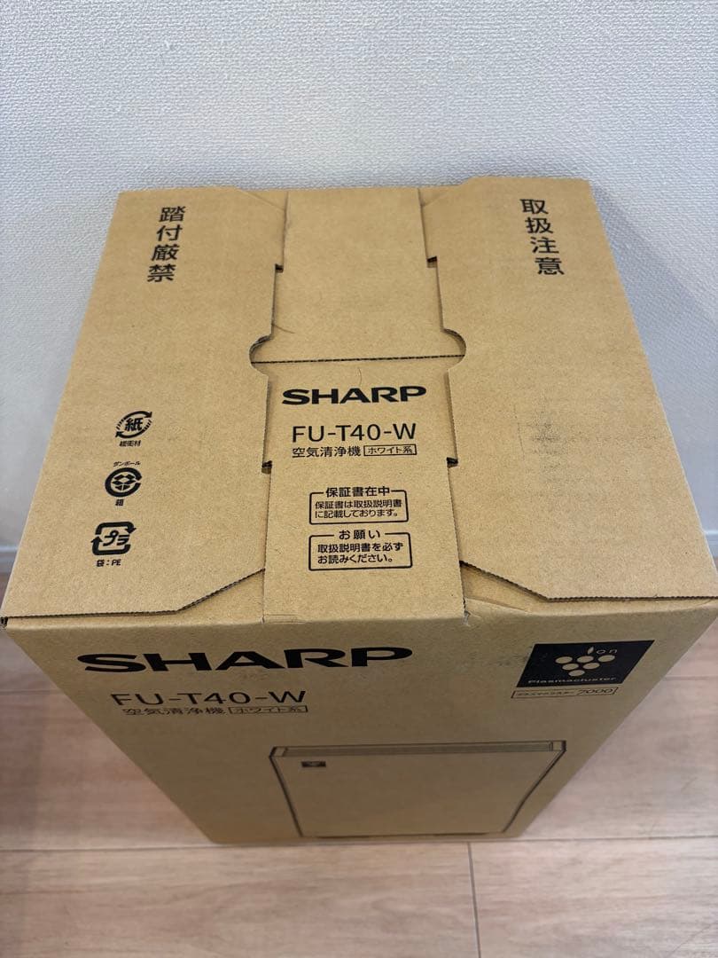 SHARP FU-T40-W 空気清浄機　新品　シャープ　プラズマクラスター