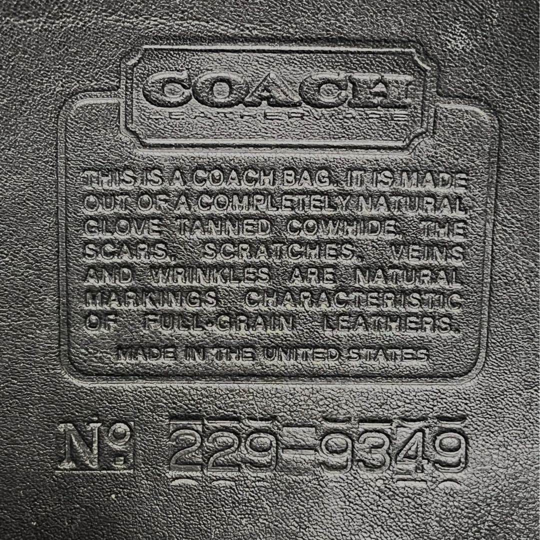 美品　オールドコーチ　ショルダーバッグ　ターンロック　レザー　ブラック　黒