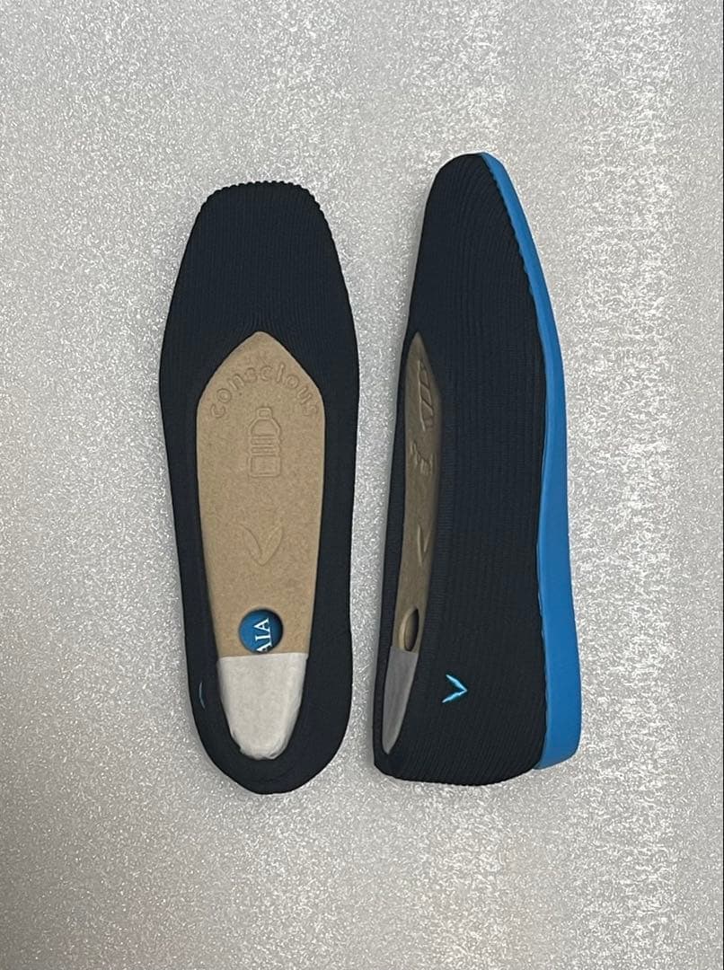 VIVAIA ビバイア スクエアトゥ 超軽量 厚底 フラットシューズ