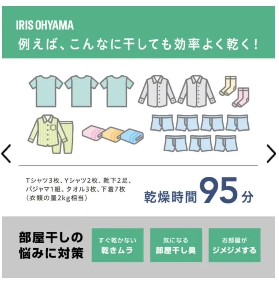 【新品、未開封】アイリスオーヤマ　衣類乾燥　除湿機 　KIJDC-N50-W