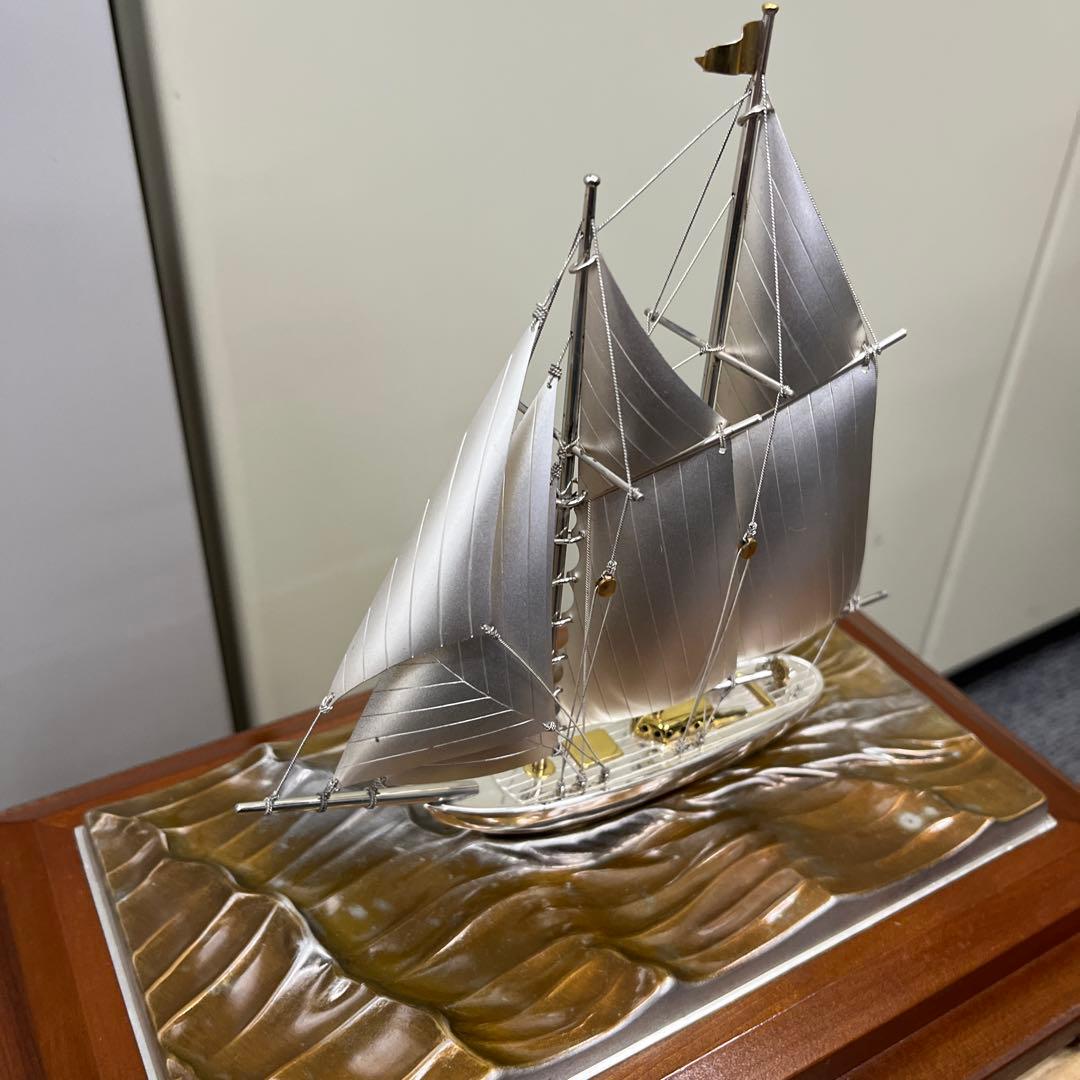 k*9様 銀製 武比古 帆船置物　STERLING960