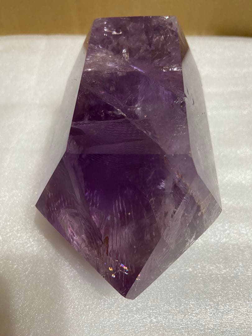 水晶ポイント　アメジスト　天然石　六角柱