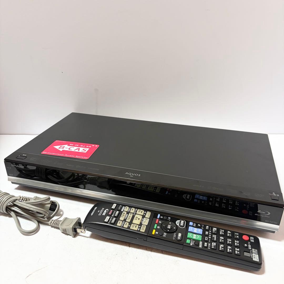 シャープ アクオス 2TB ブルーレイレコーダー BD-T2700 HDD