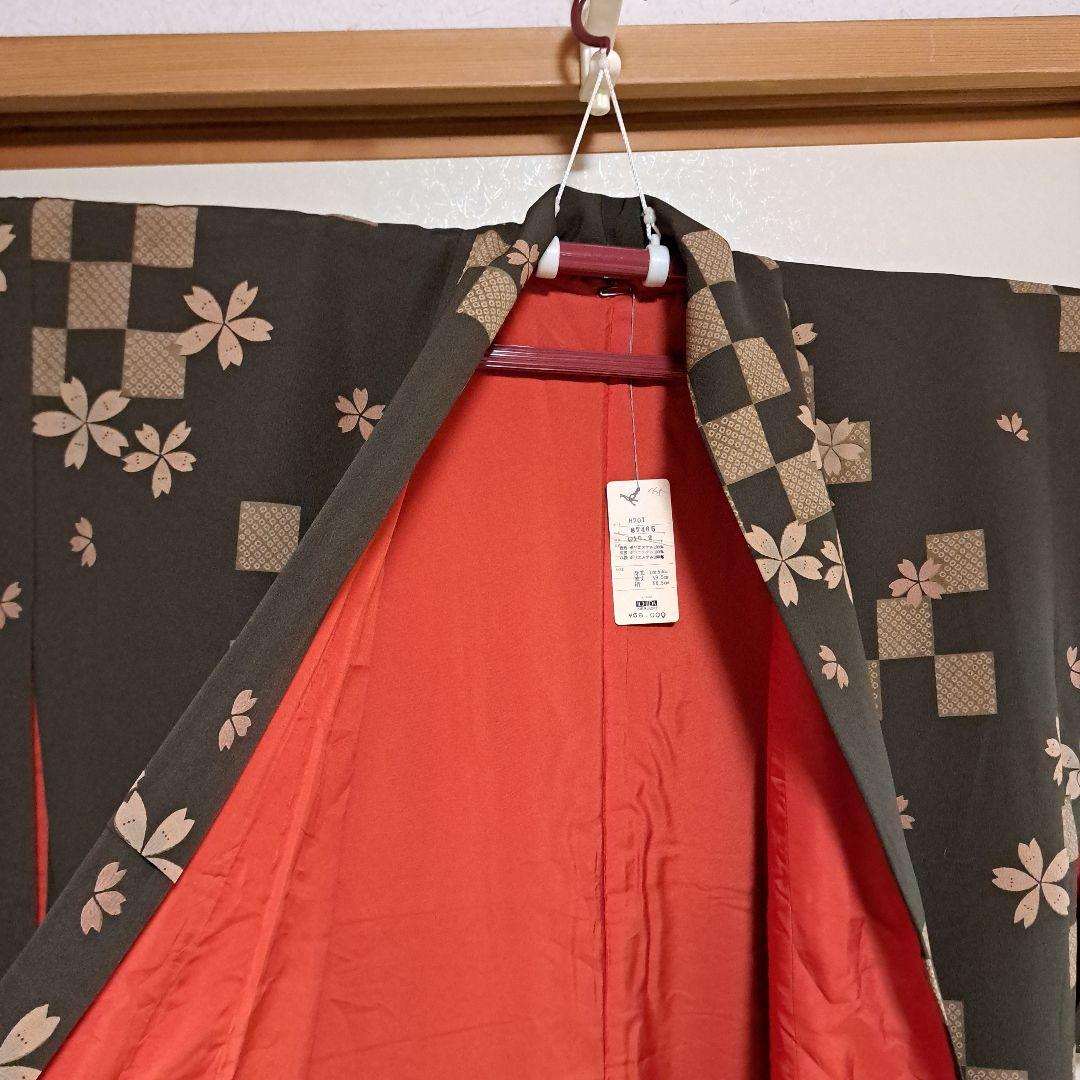 専用　洗える着物　夢工房　L　未使用　定価58000円 +袋帯、帯揚げ、帯締め