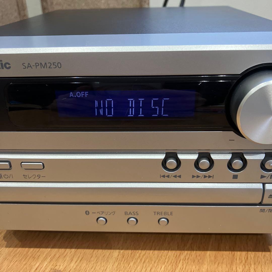 【美品】　Panasonic SC PM250-S CDステレオシステム