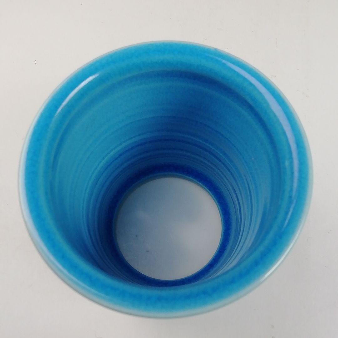 Ｔ７９５　蓋置　『浅黄交趾　荒磯』『平安　勝見永泉 造』　共箱　茶道具