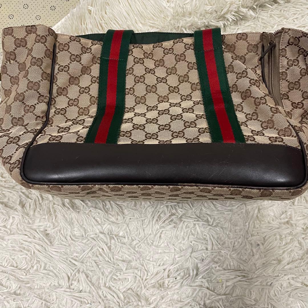 GUCCI グッチ ドッグキャリーバッグ シェリーライン GG柄
