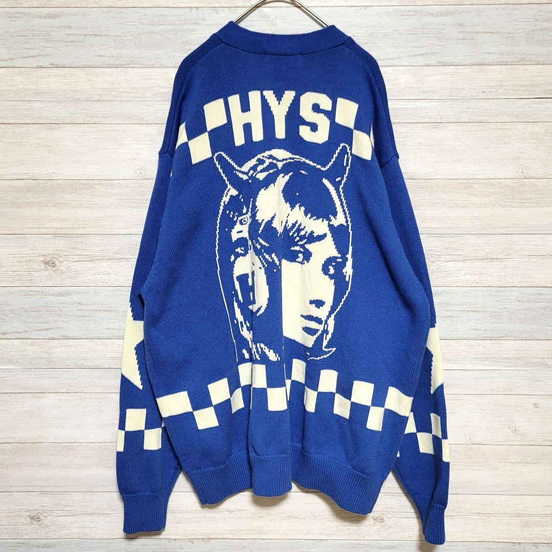 【美品XL】HYSTERIC GLAMOUR ニットカーディガン ヘッドフォン