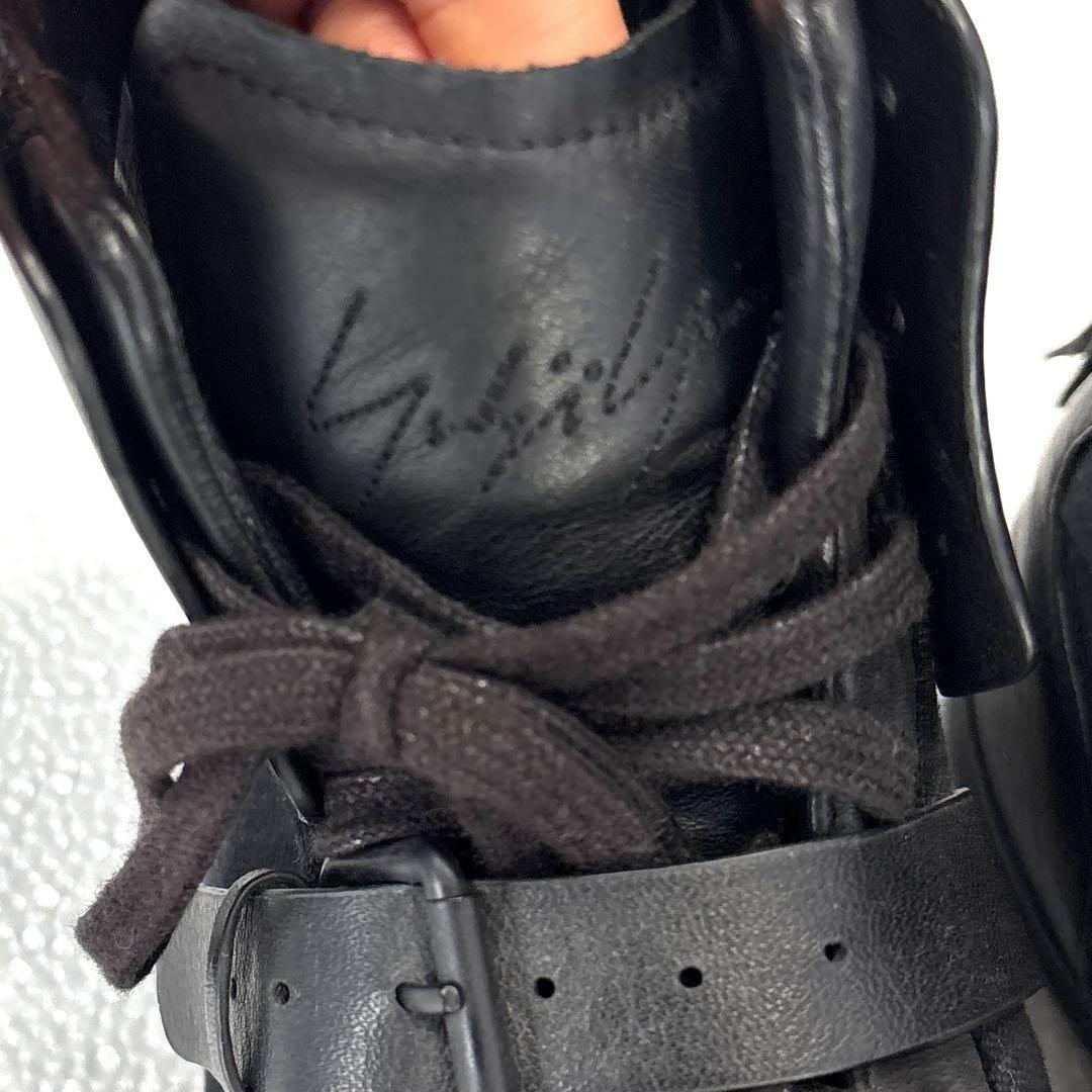 【美品/26㎝】アディダス × ヨウジヤマモト　コラボ　スニーカー　レザー　黒