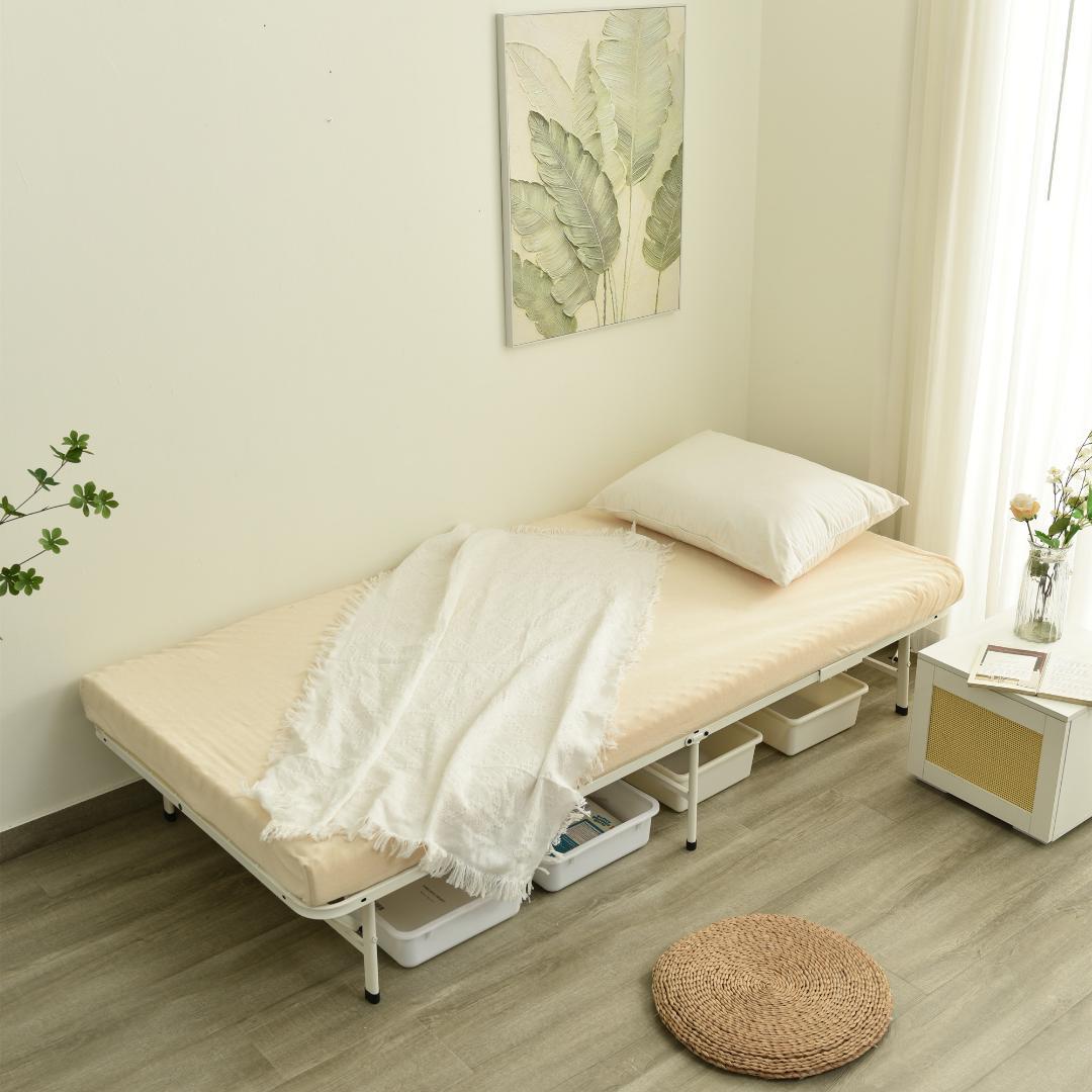 パイプベッド 折りたたみベッド シングル 組立簡単 ベッド 耐荷重200kg