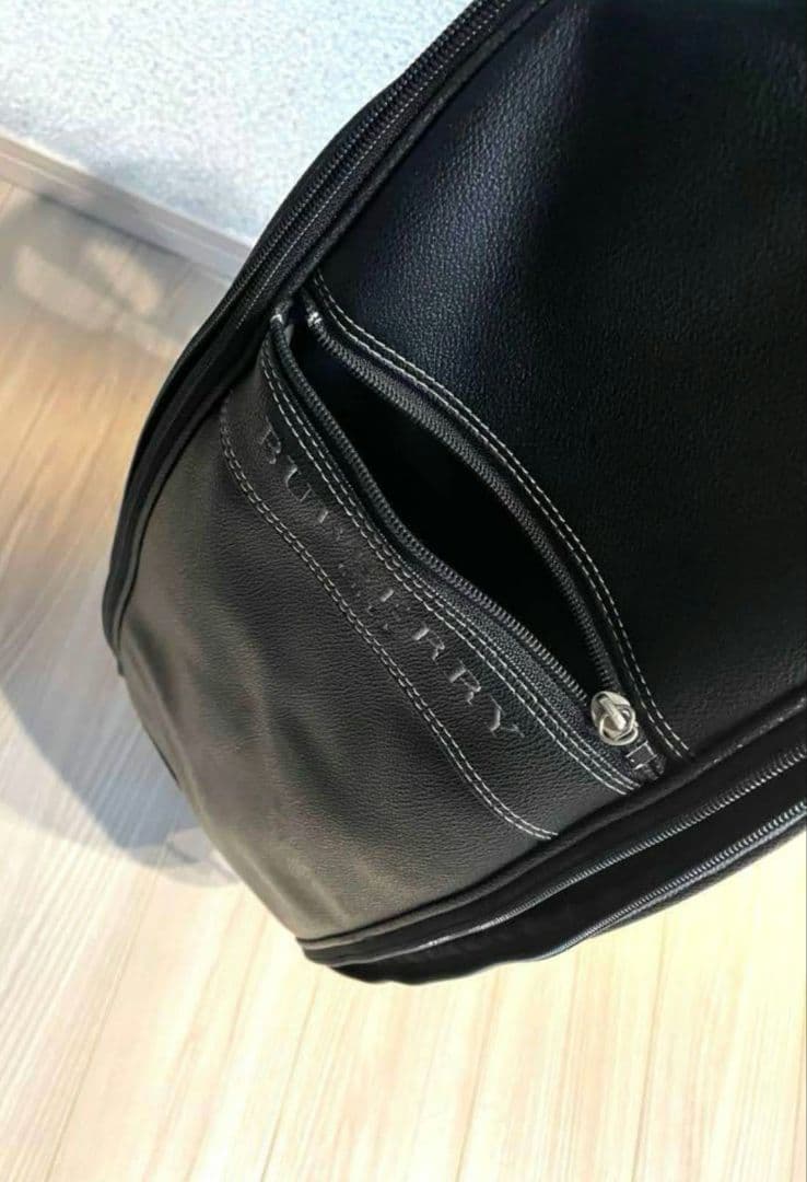 hikaru kotaniBURBERRY ブラックレザー キャディバッグ