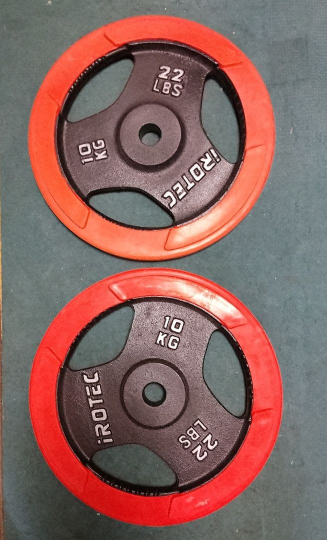 アイロテック　 10kgプレート2枚 28mm 用