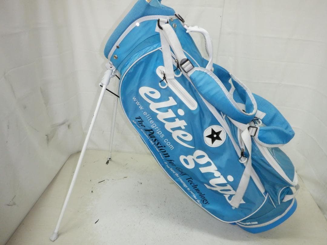 elite grips★エリートグリップ★9.5型★軽量★スタンド(BLUE)