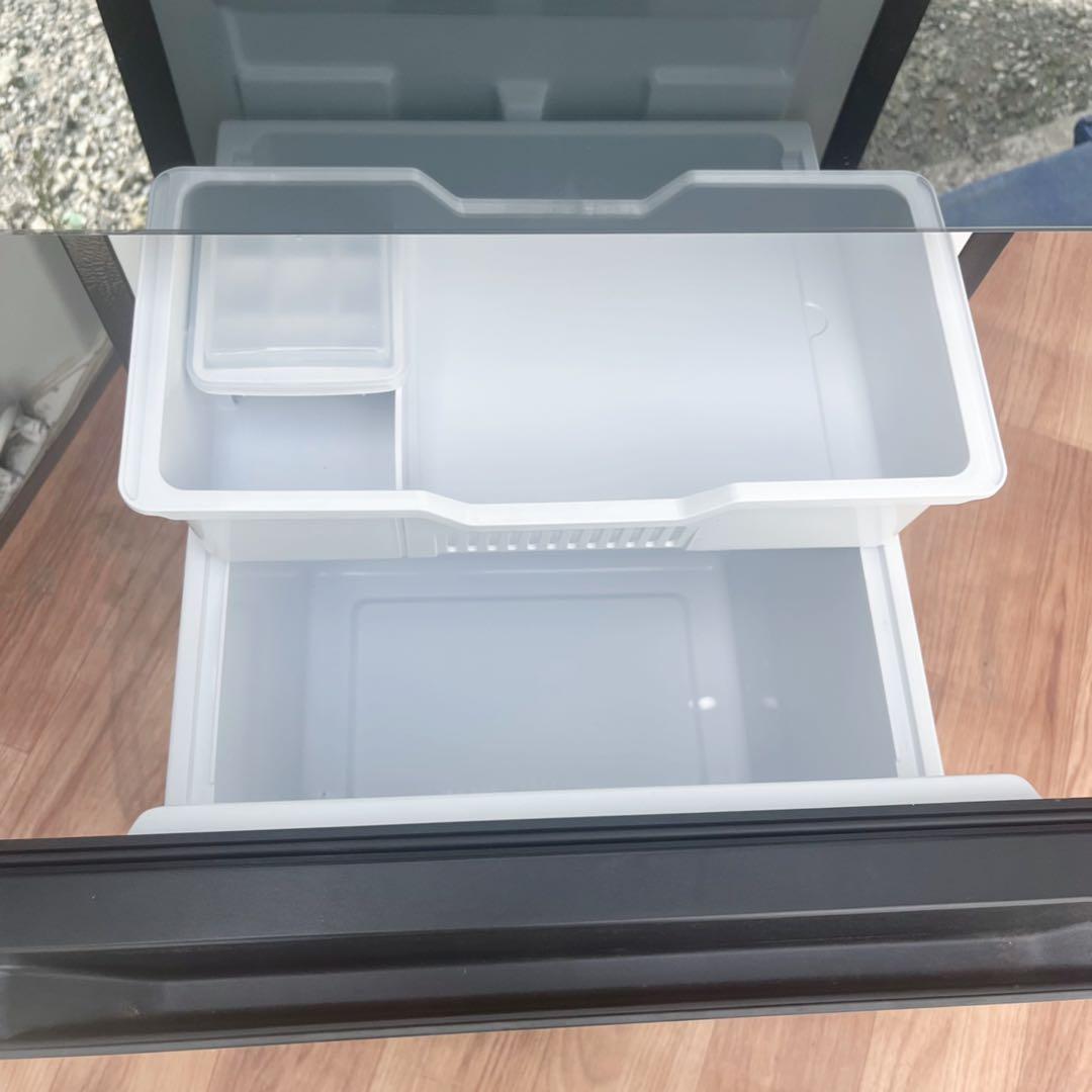 取付無料！高性能おしゃれインテリアブラックミラーデザイン大きめ冷蔵庫！洗濯機