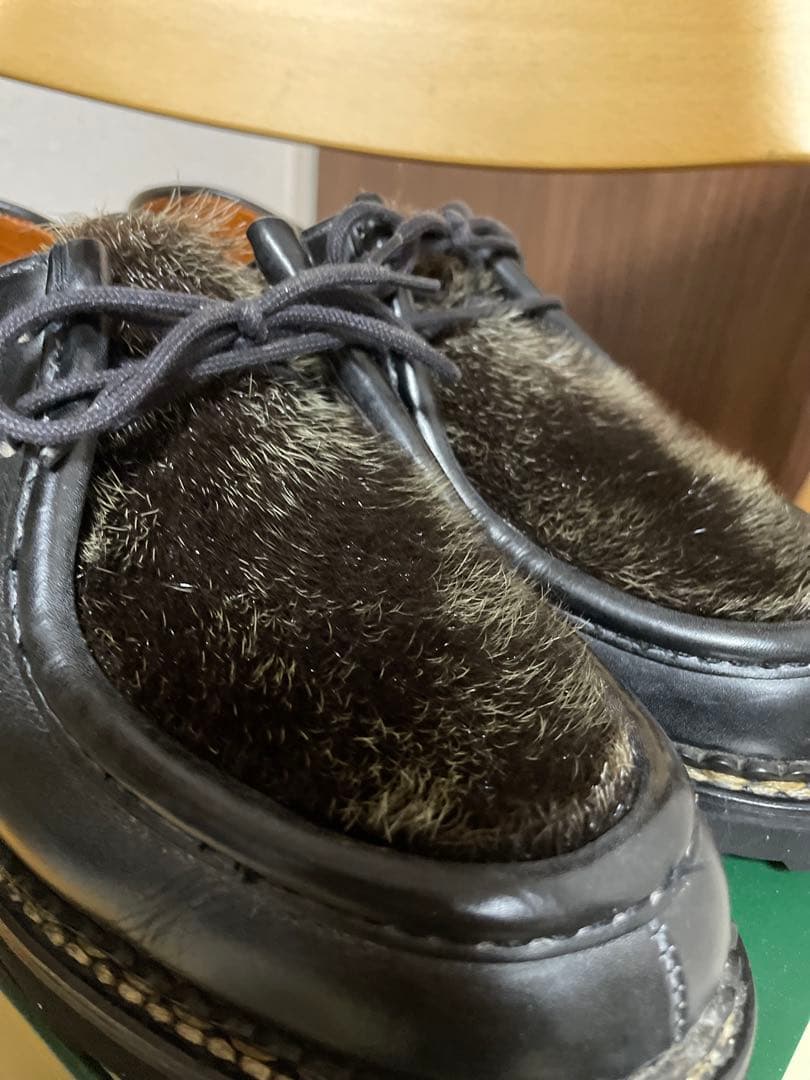 デカタグ　旧タグ　パラブーツ ミカエル Paraboot ブラック アザラシ
