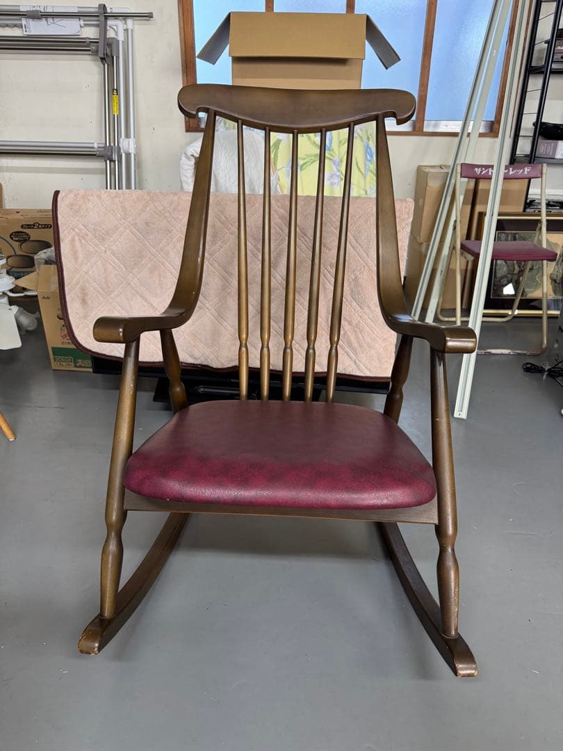 希少⭐️鳥取家具　ロッキングチェア　木製　アンティーク　ヴィンテージ　レトロ
