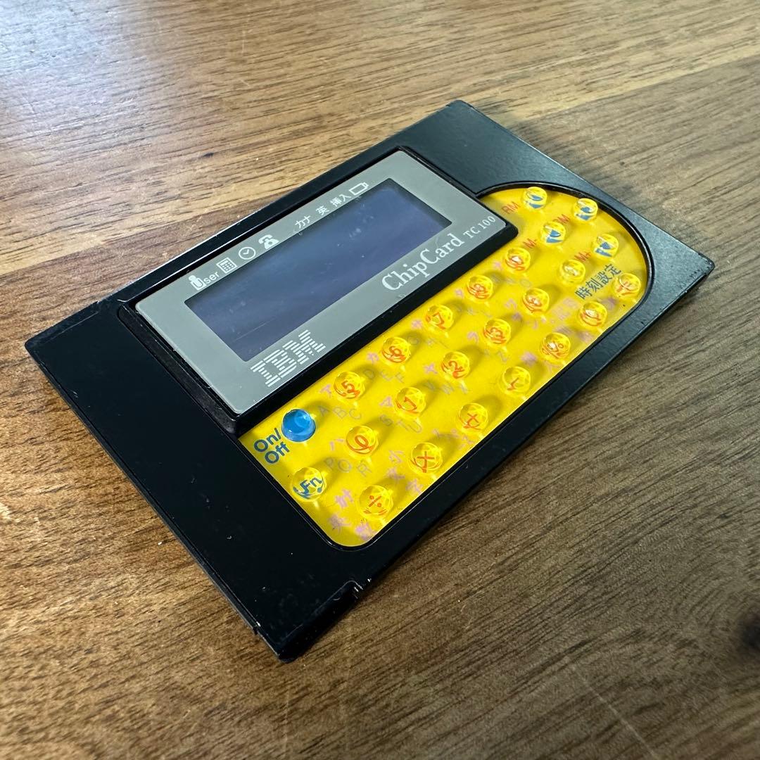 IBM ChipCard TC-100（PCカード型簡易PDA）