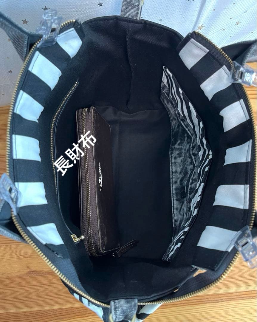 グレーデニムリメイクバッグ（L）No.799☆ハンドバッグ　マザーズバッグ