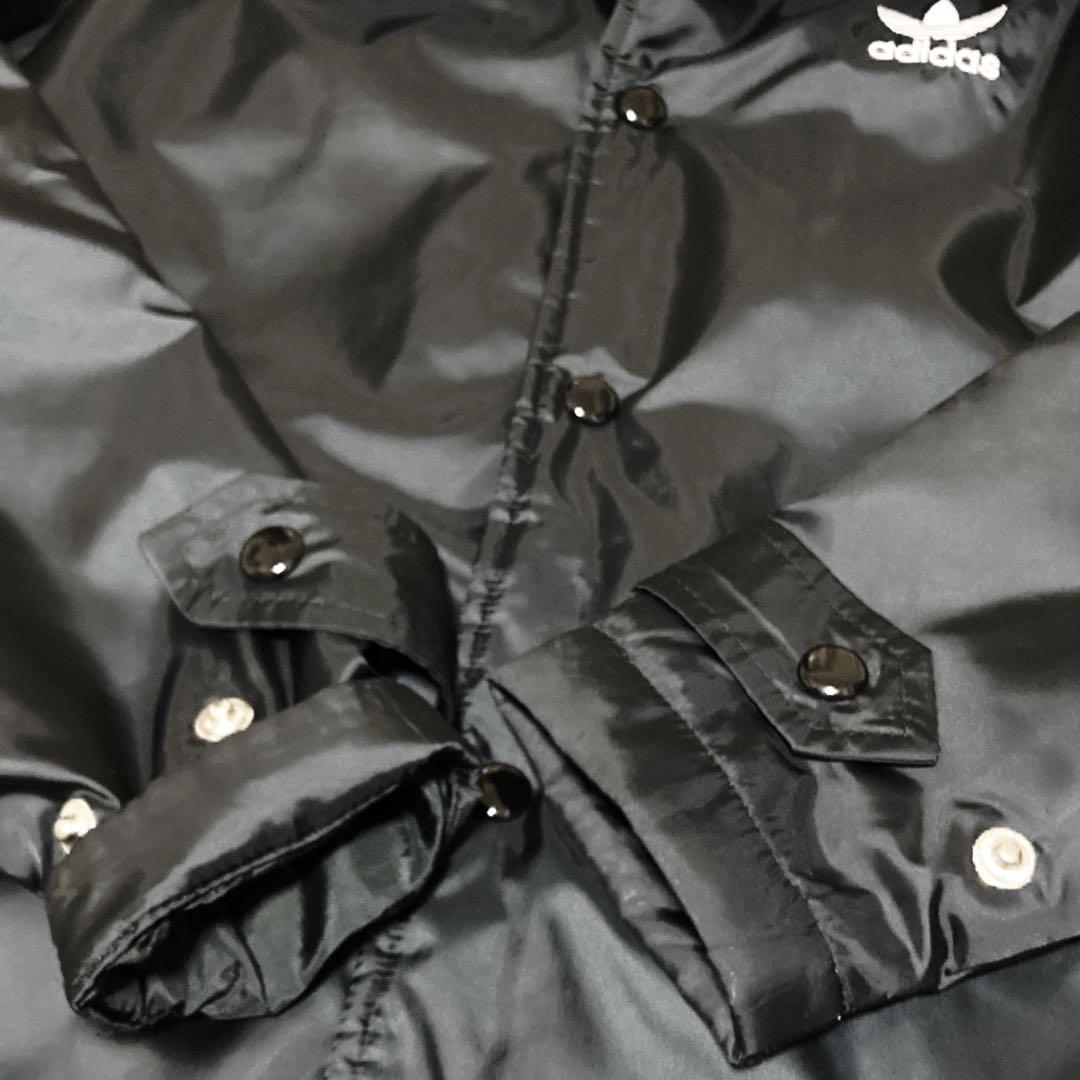 激レア アディダス HYKE コラボ ベンチコート M 常田 大希 ボア 黒