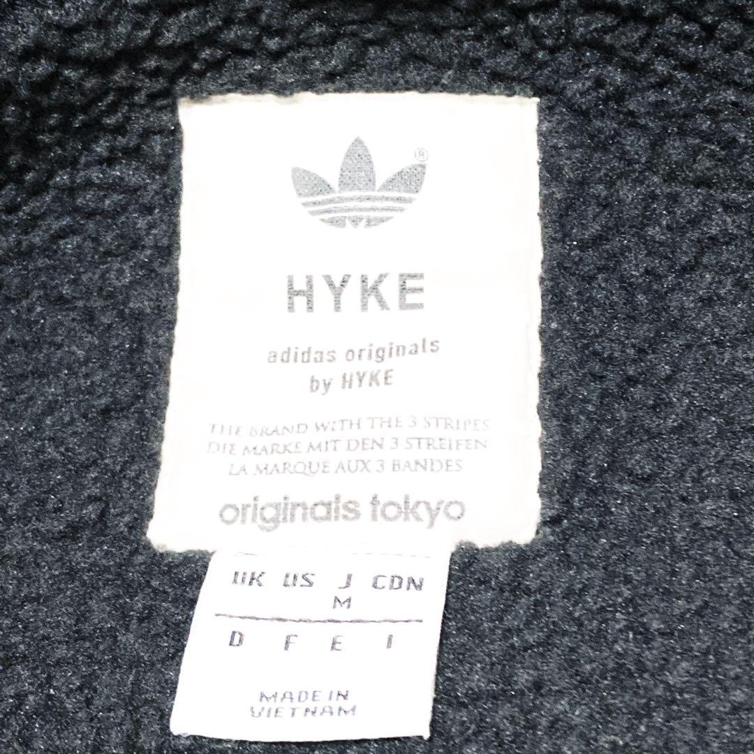 激レア アディダス HYKE コラボ ベンチコート M 常田 大希 ボア 黒