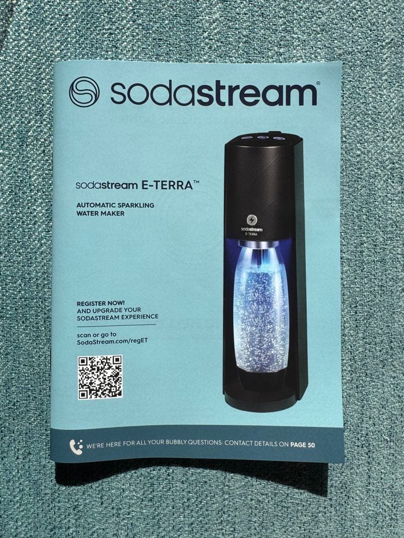 sodastream E-TERRA 炭酸水メーカー黒✨新品ガスシリンダー付き