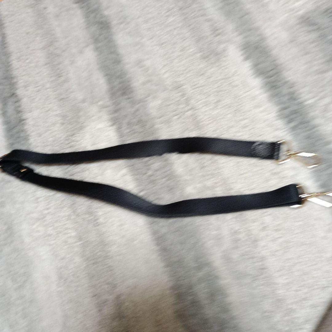 美品　russet　モノグラムナイロンシンプルショルダーバッグ　ネイビー