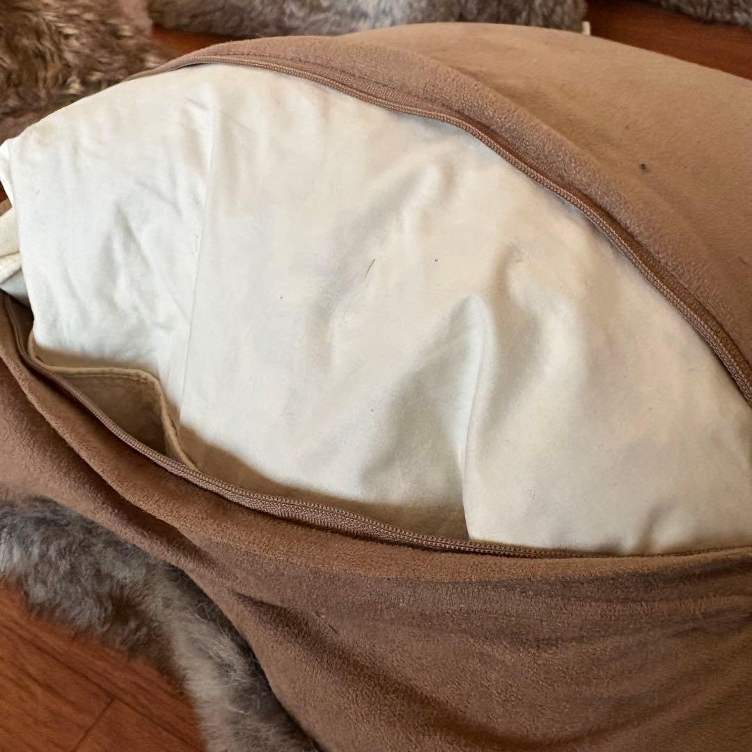 ファー調クッションセット 6個入り　大型　 内フェザー