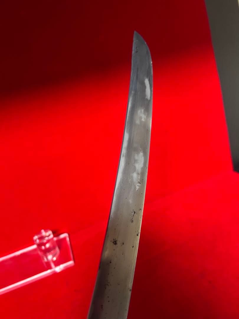 01570 包丁　マグロ包丁　先丸型　刃文有り　玉鋼　鬼反り　未使用品