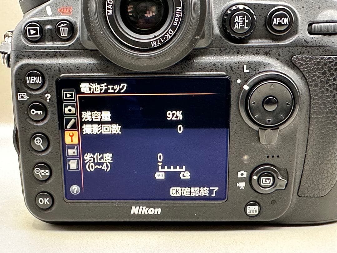 Nikon D800E ボディ ショット数5330枚
