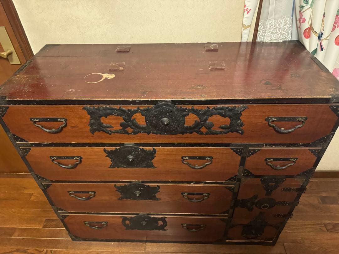 運賃込❗️最高級　日本家具　衣装箪笥　巨匠作品　骨董アンティーク天然無垢けやき？