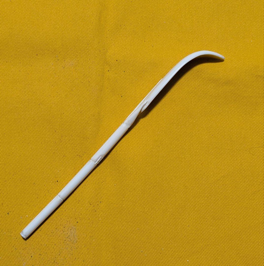 【閉店売り尽し】手彫茶杓 笹之葉型 短寸（箱入仕覆）