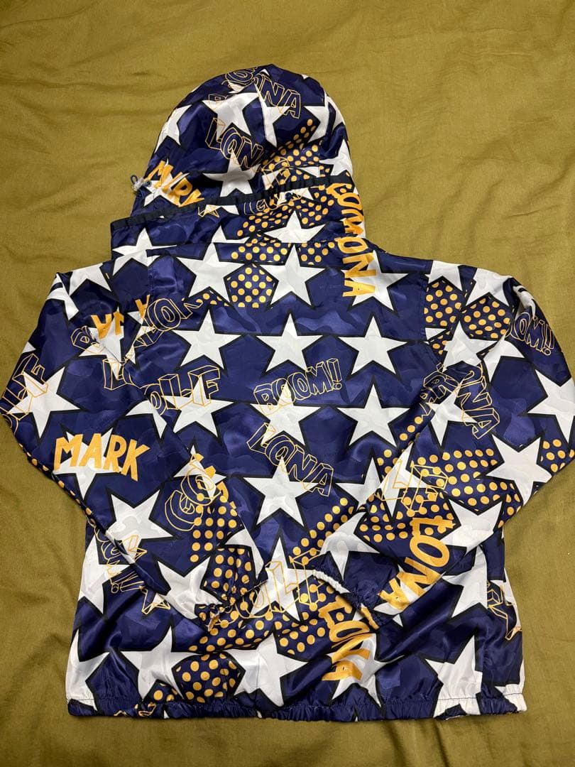 MARK&LONAマークアンドロナ　星柄ナイロンブルゾンused