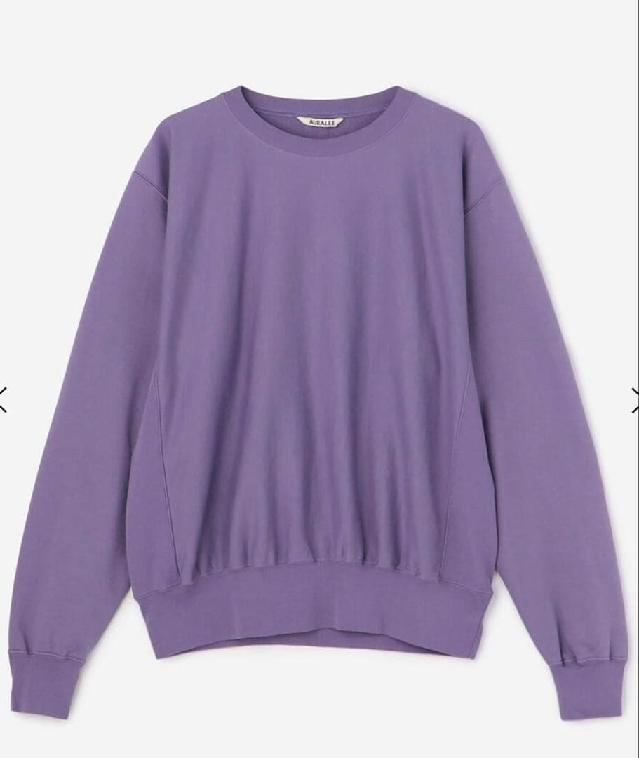 トップス AURALEE ELASTIC HIGH GAUGE SWEAT P/O