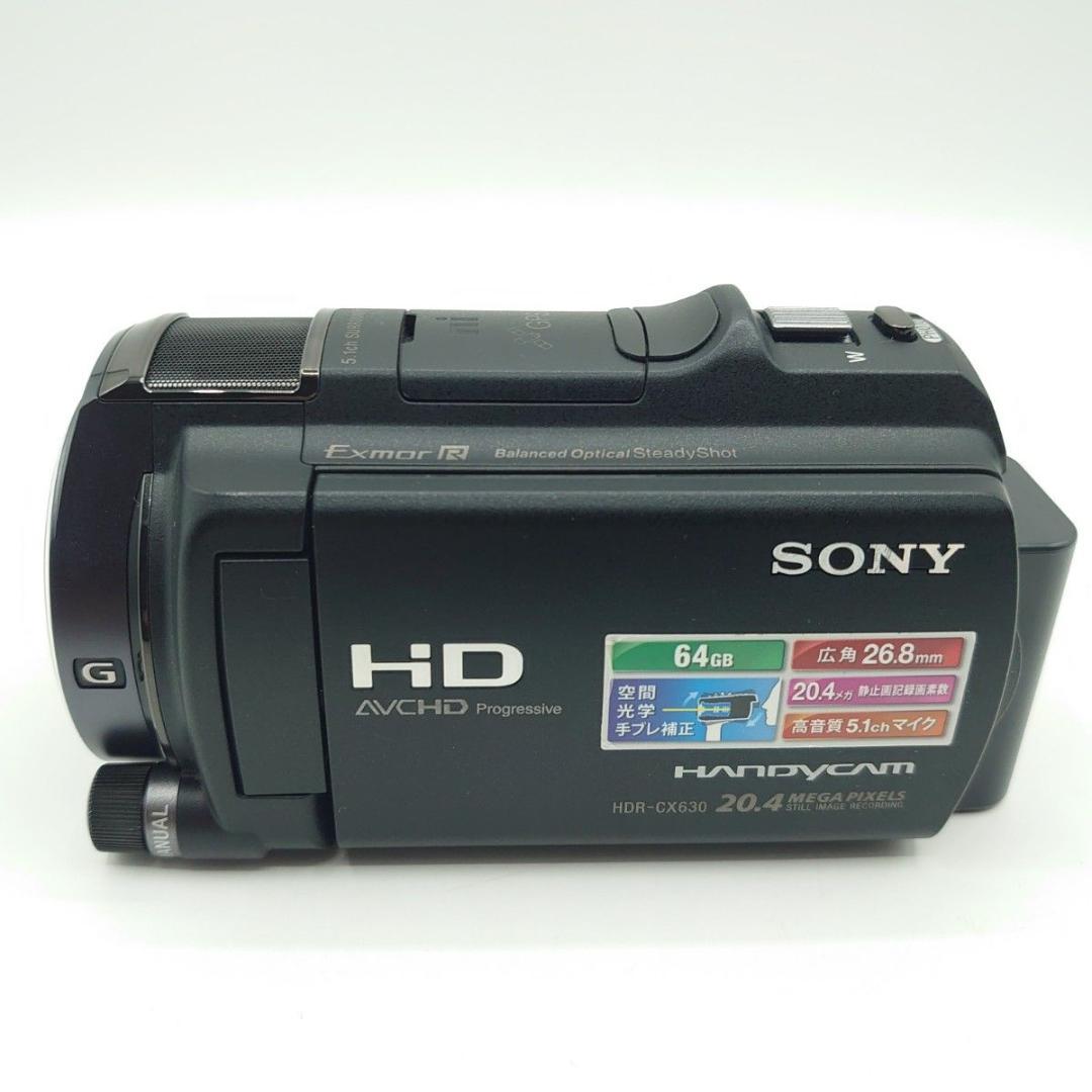 SONY ビデオカメラ HDR-CX630V ブラック ハンディカム