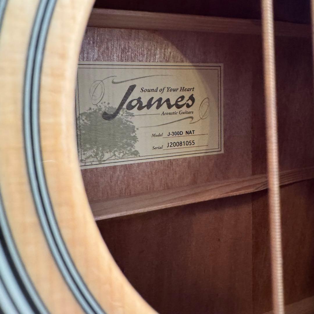 美品◎James アコースティックギター J-300D NAT ナチュラル
