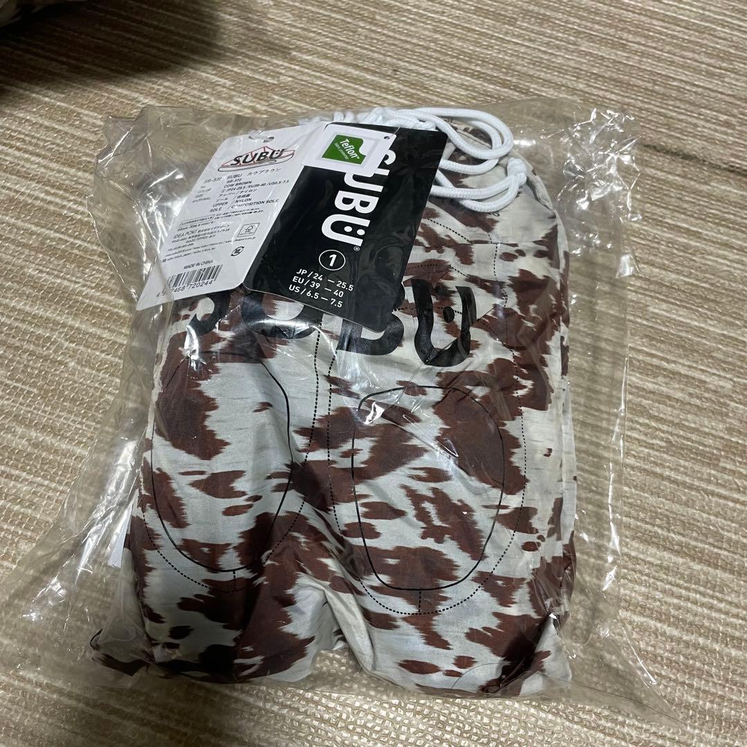 新品　SUBU スブ カウブラウン COW BROWN サンダル size 1