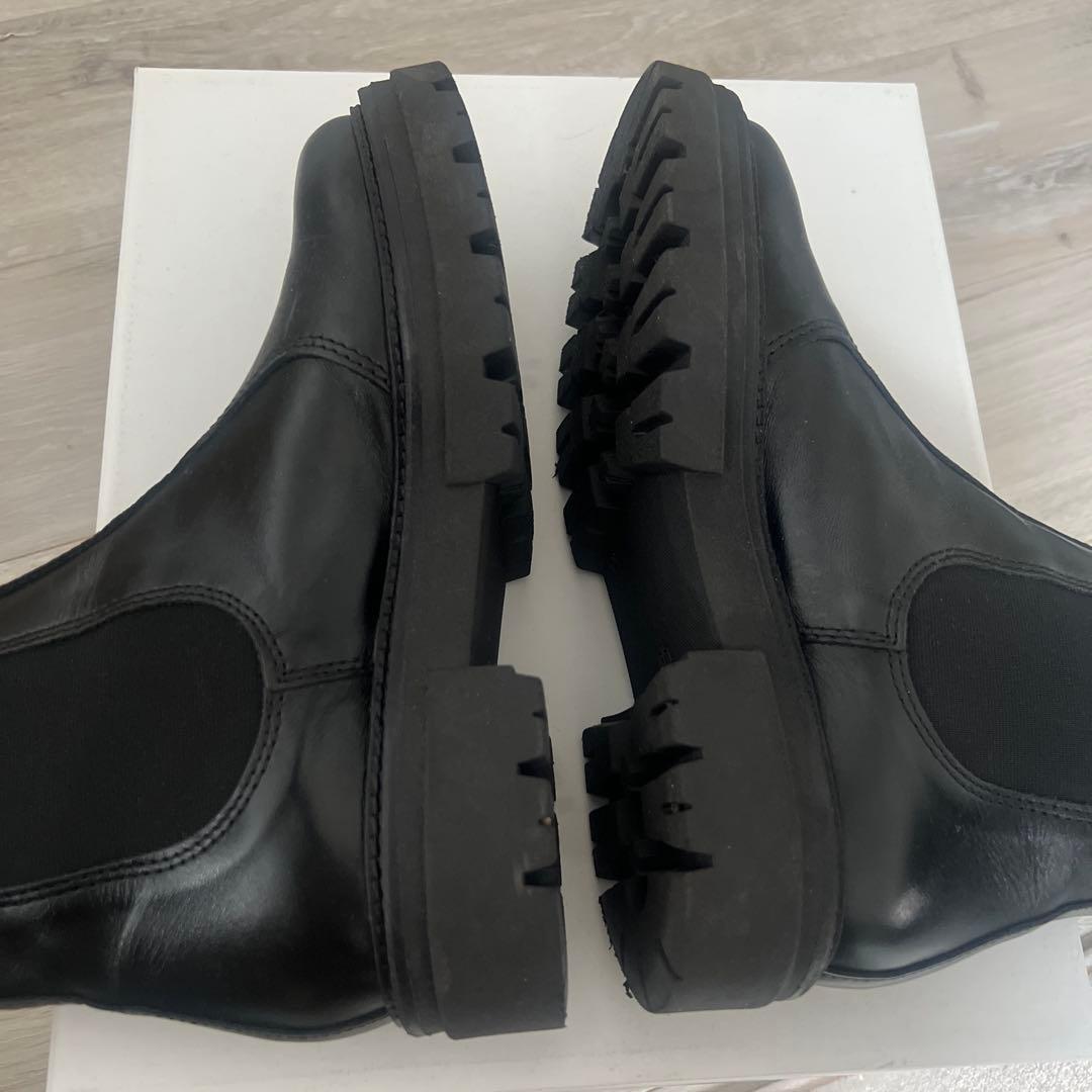 ENESSサイドゴアブーツ 37 イタリア製　ブラック