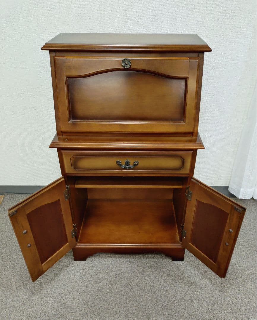 希少 カリモク コロニアル ライティングビューロー ライティングデスク