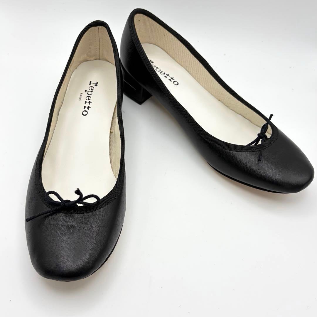 未使用級✨repetto バレエシューズ カミーユ ブラック レザー 26㎝