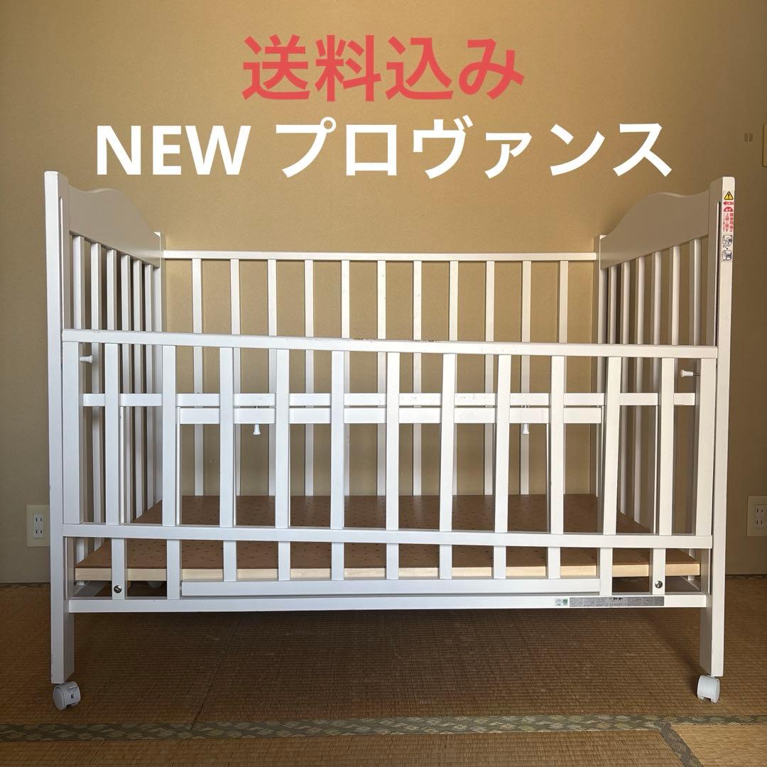ベビーベッド NEWプロヴァンス キャスター付き 木製 国産 木製ベビーベッド
