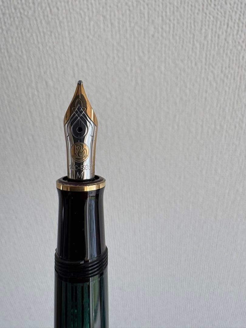 ペリカン スーベレーン 万年筆 グリーンストライプ 緑 M400